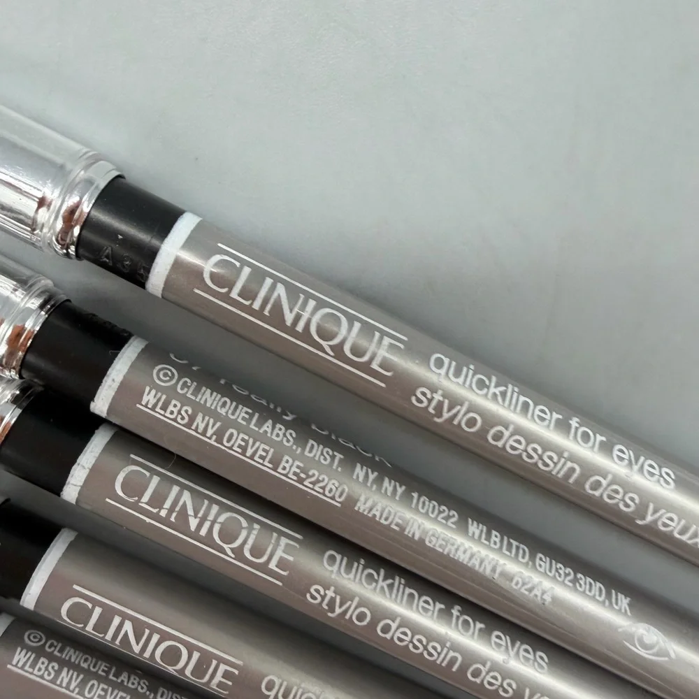 Lot of 5-Clinique Quickliner For Eyes Eyeliner Smudger 07 Really Black Full Size